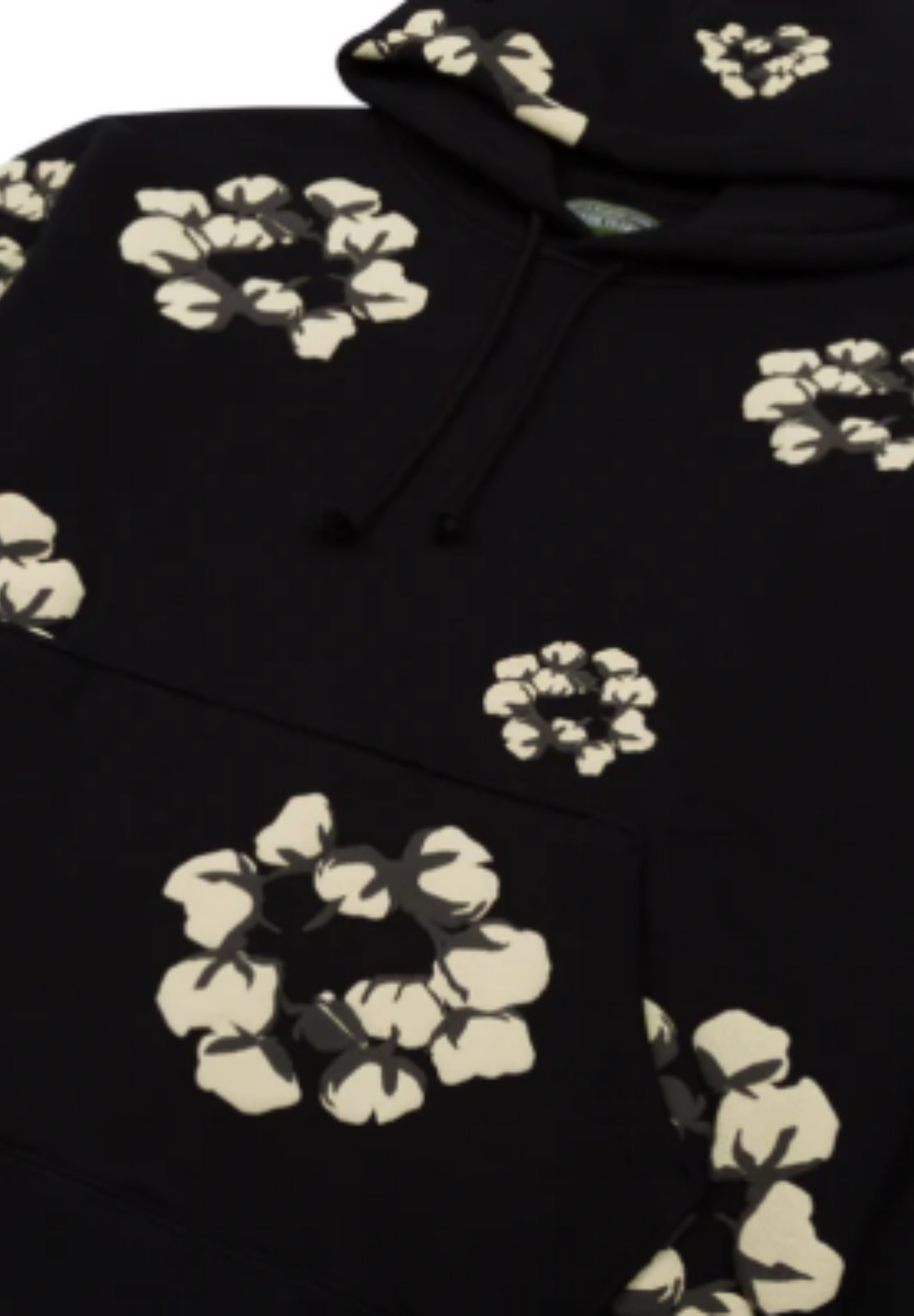 Cactus Tears Wreath Hoodie Black