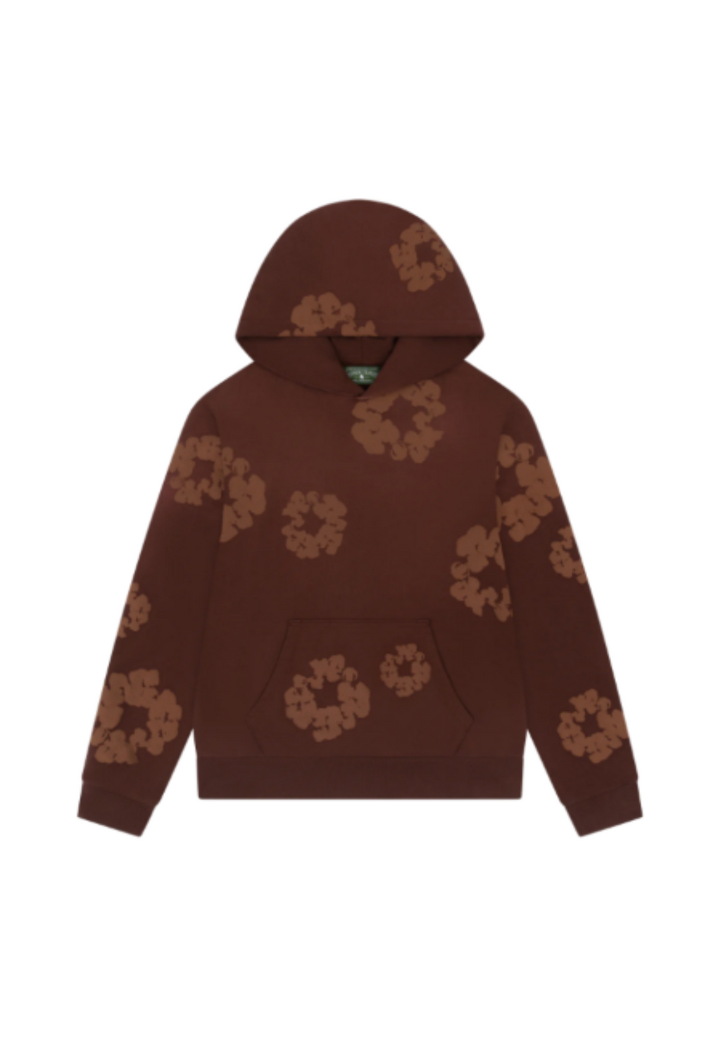Mono Cotton Wreath Hoodie Brown