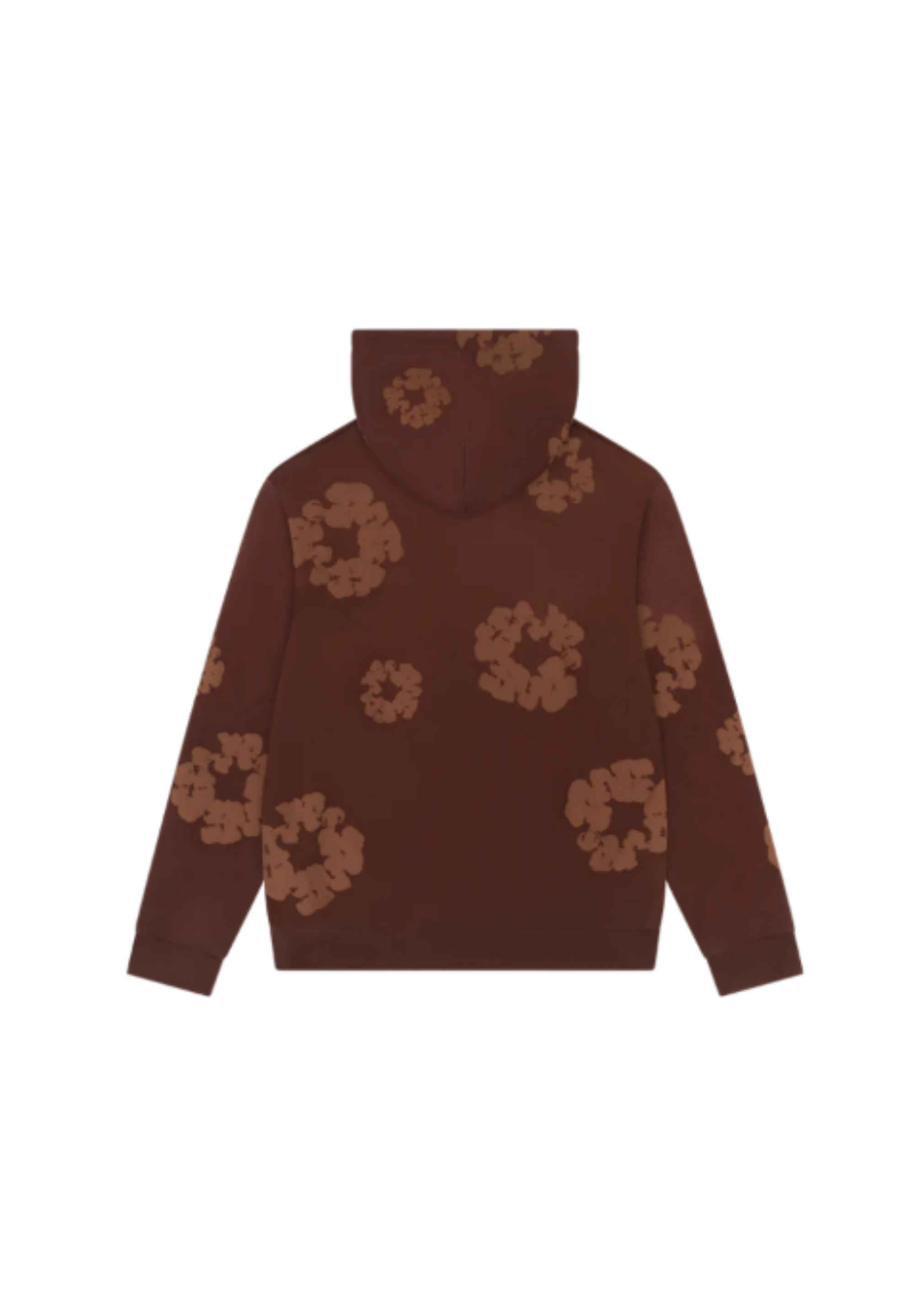 Mono Cotton Wreath Hoodie Brown