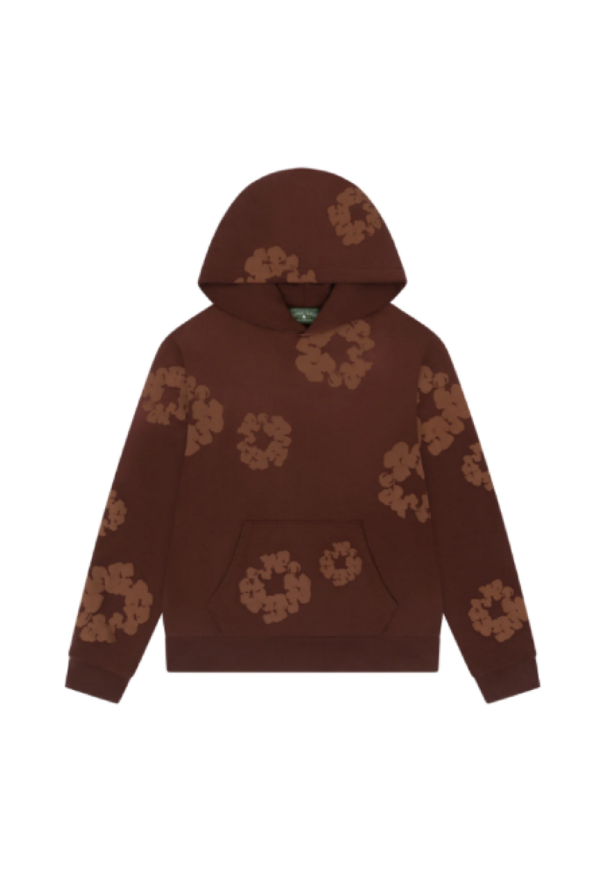 Mono Cotton Wreath Hoodie Brown