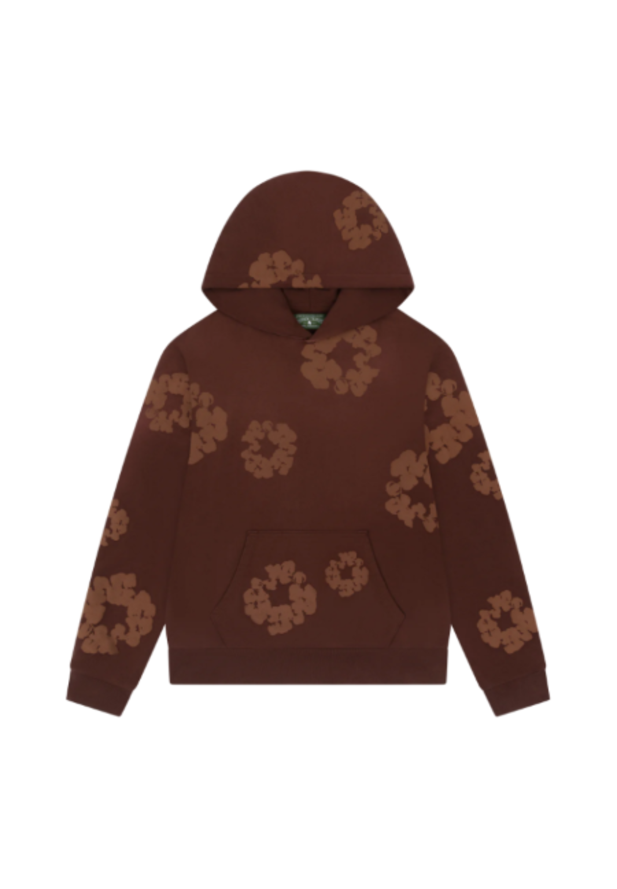 Mono Cotton Wreath Hoodie Brown