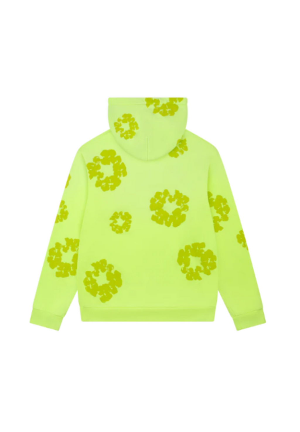 Mono Cotton Wreath Hoodie Neon Green