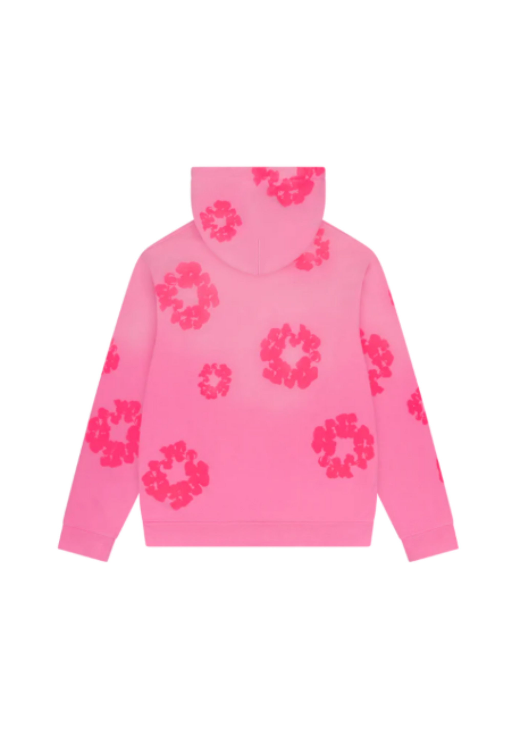 Mono Cotton Wreath Hoodie Pink