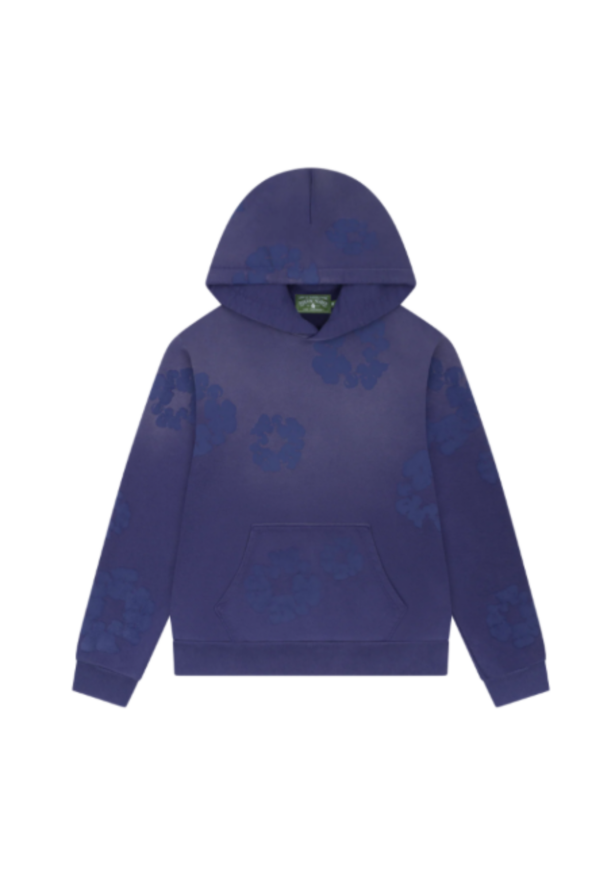 Mono Cotton Wreath Hoodie Washed Blue